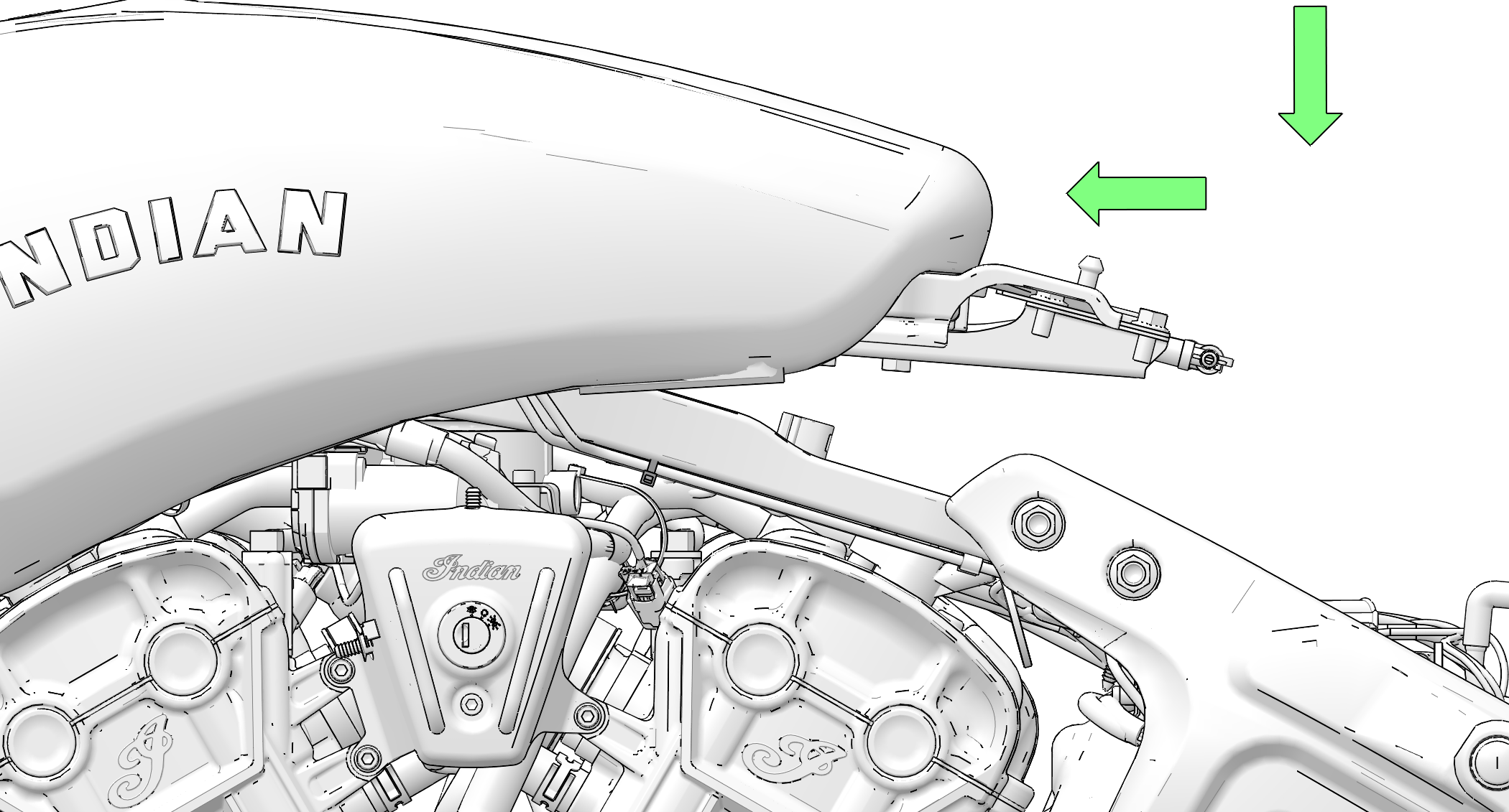 Indian scout hot sale fuel tank